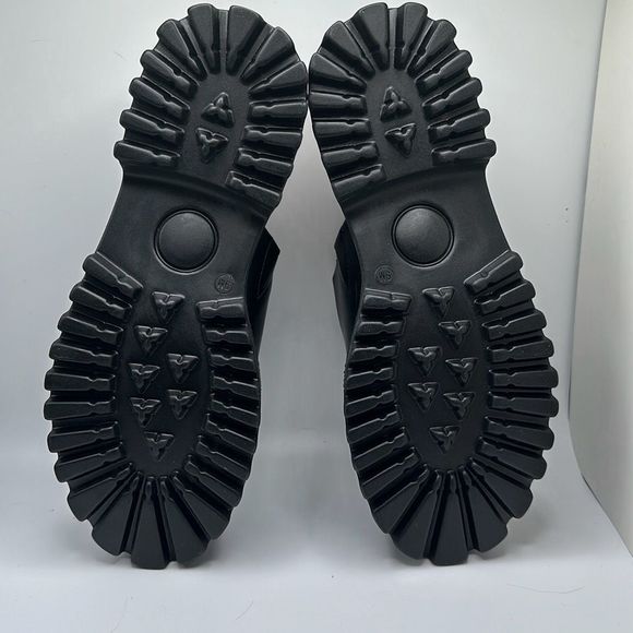 SINCERLY JULES Lugged Platform Clog 9 BLACK - Picture 5 of 7